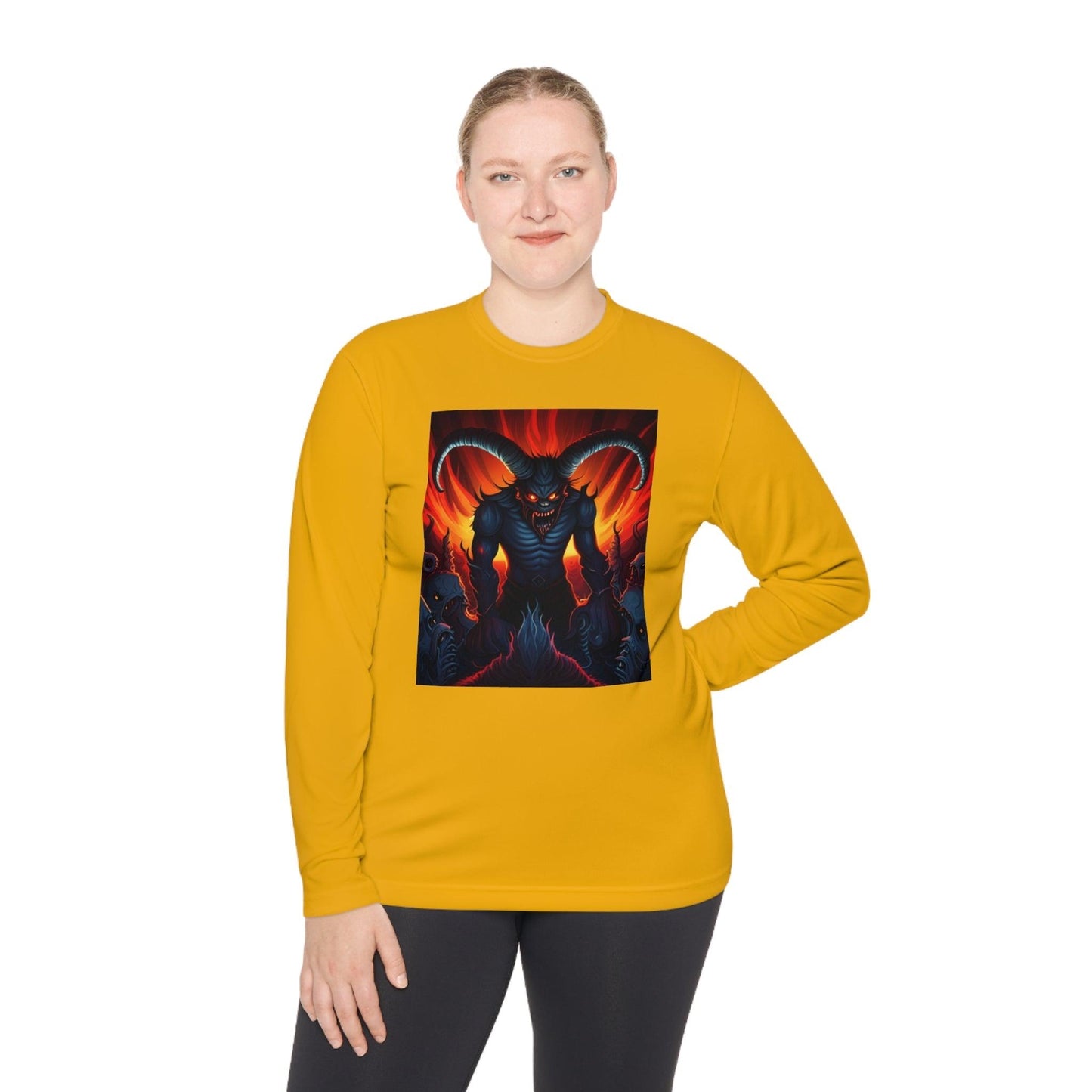 Horny Devil Unisex Lightweight Long Sleeve Tee - Lizard Vigilante