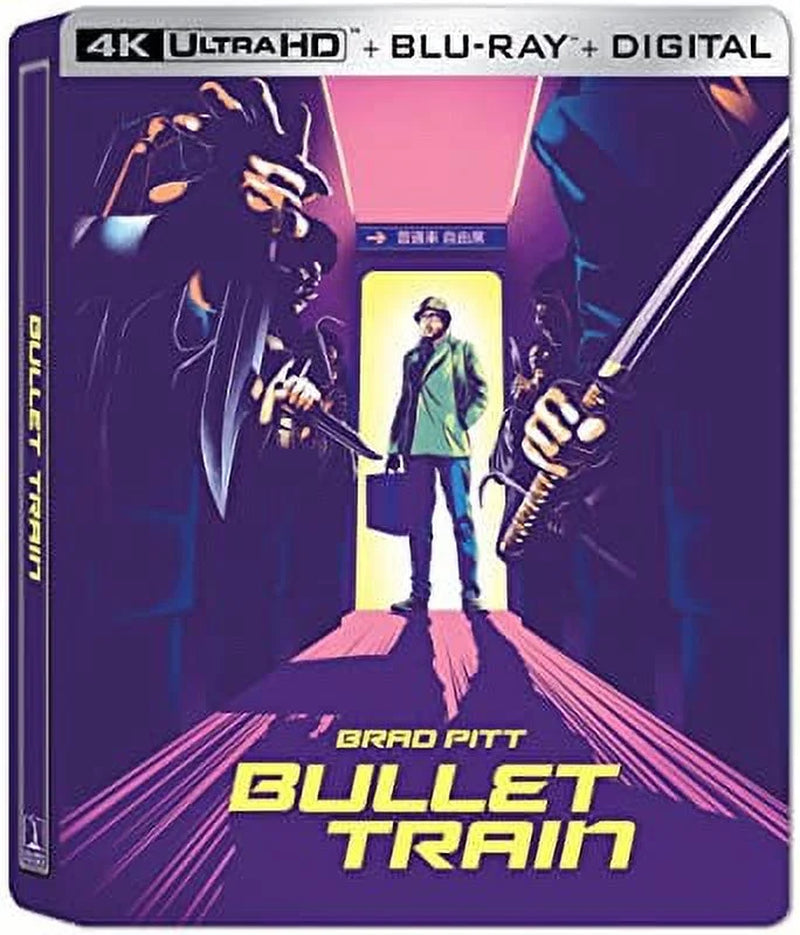 Bullet Train - Limited Edition Steelbook + Cards (4K / Blu-Ray + Digital)