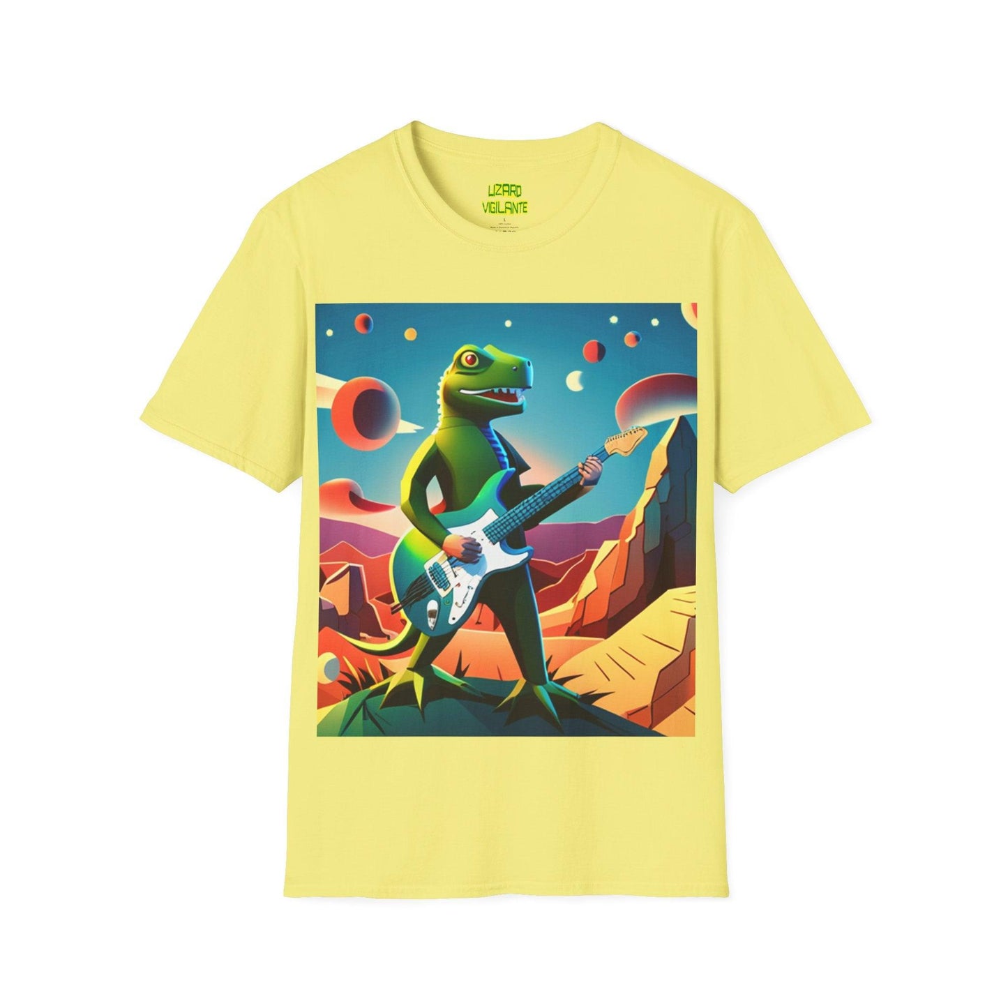 Lizard Vigilante Strats Unisex Softstyle T-Shirt - Lizard Vigilante