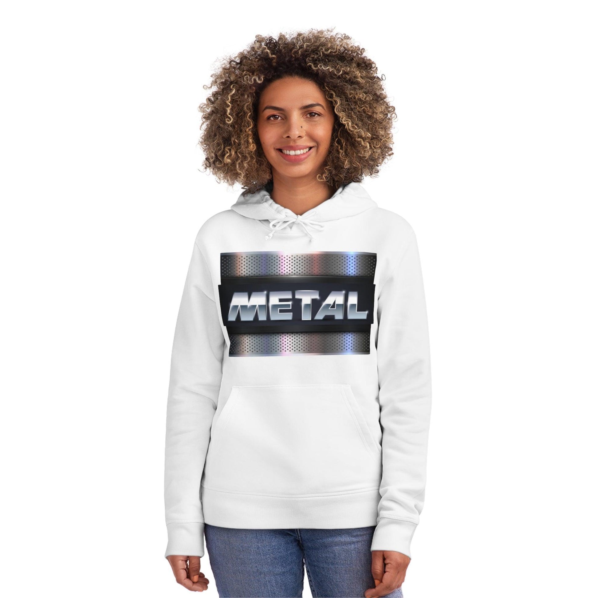 Metal Plate Unisex Drummer Hoodie - Lizard Vigilante