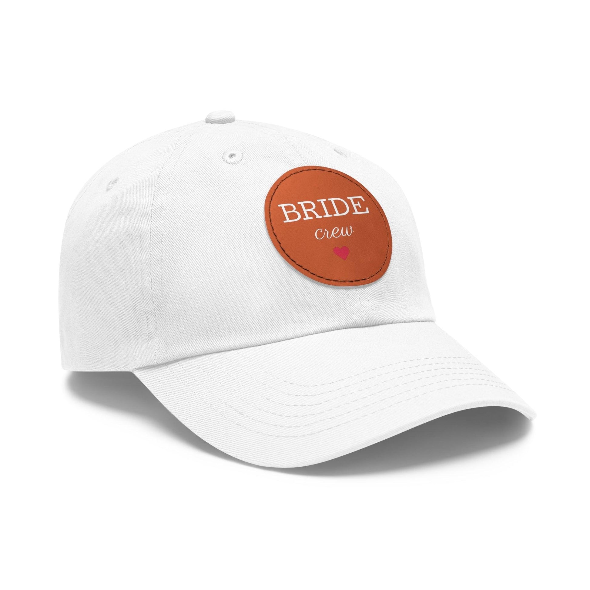 Bride Crew Dad Hat with Leather Patch (Round) - Lizard Vigilante