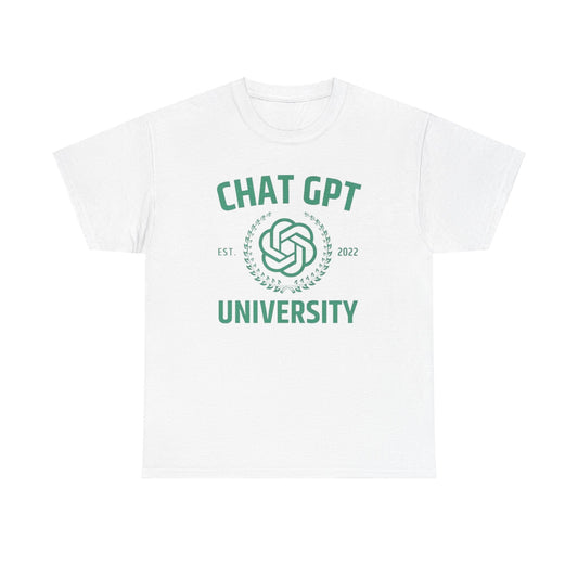 Chat GPT University Shirt – Funny AI Meme T-Shirt for Tech Fans