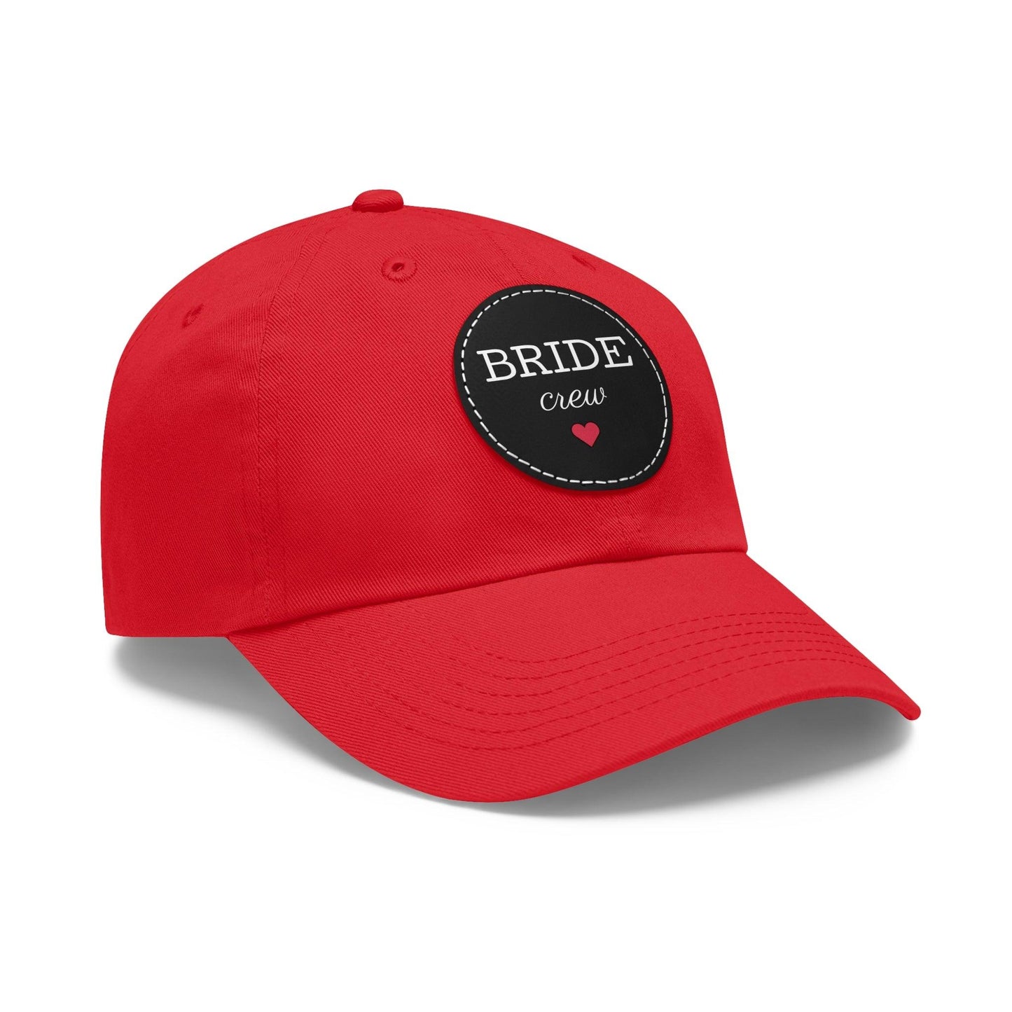 Bride Crew Dad Hat with Leather Patch (Round) - Lizard Vigilante