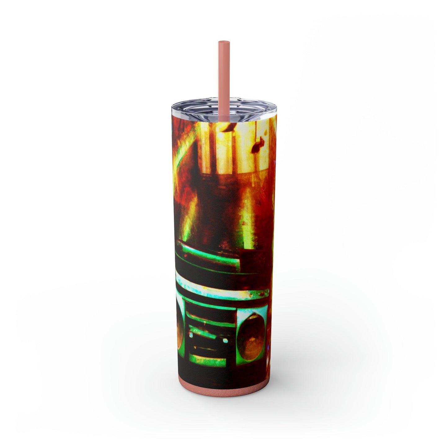 Prison BoomBox Light Burst Skinny Tumbler with Straw, 20oz - Lizard Vigilante