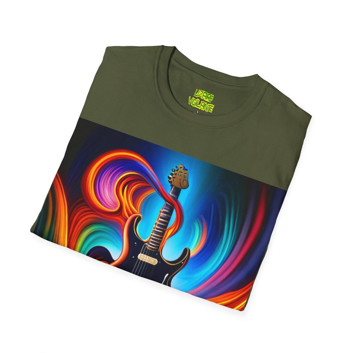 Tornado Guitar Unisex Softstyle T-Shirt - Lizard Vigilante