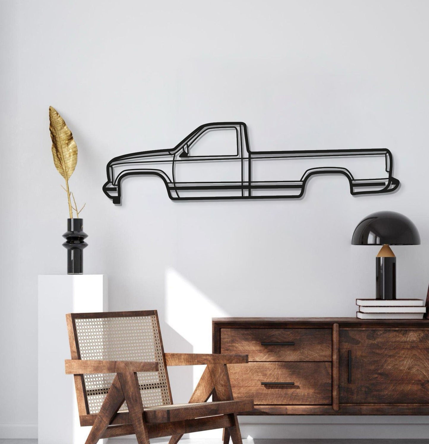 1988 Sierra 1500 1st Gen Metal Car Wall Art - MT0220