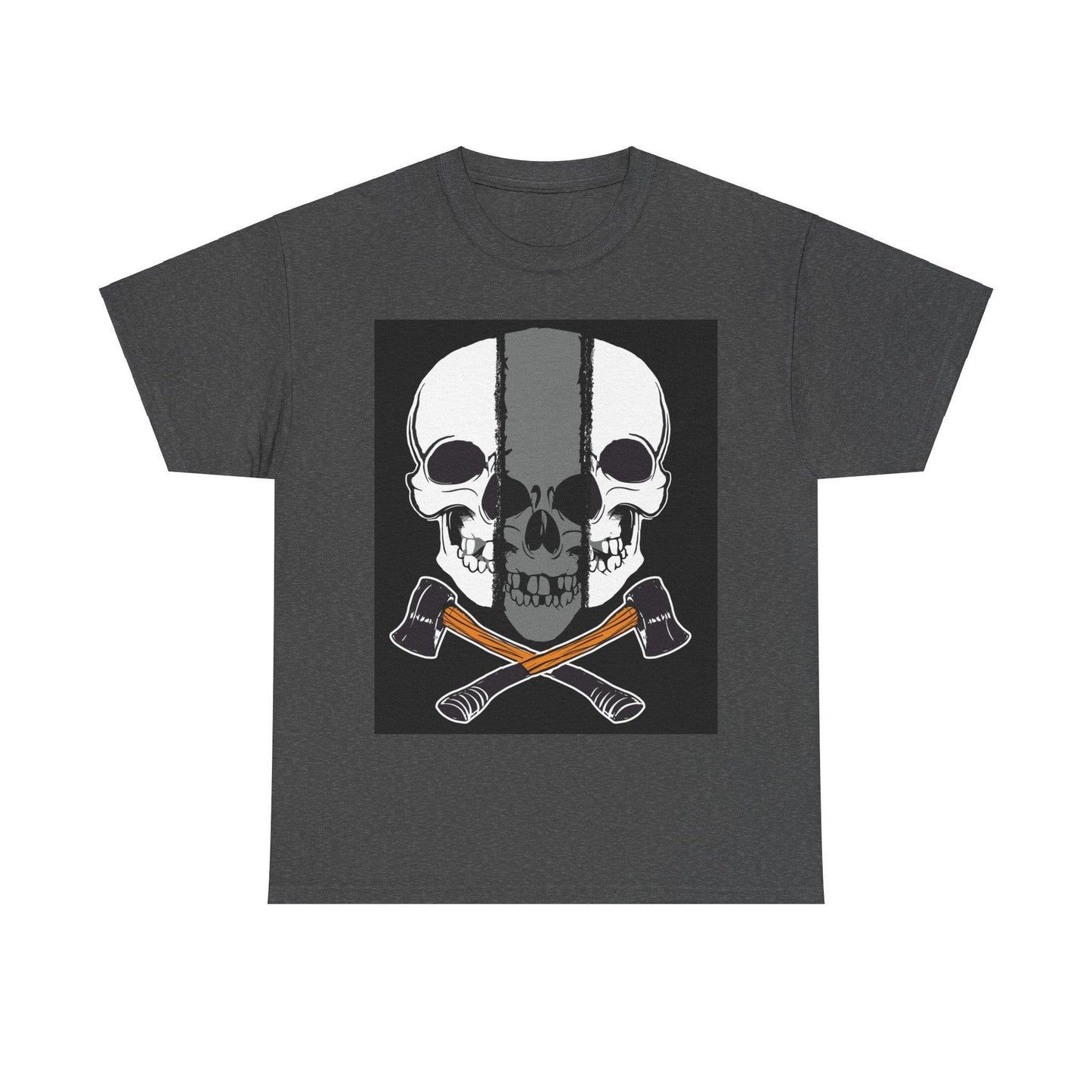 Hatchet Skull Unisex Heavy Cotton Tee - Lizard Vigilante