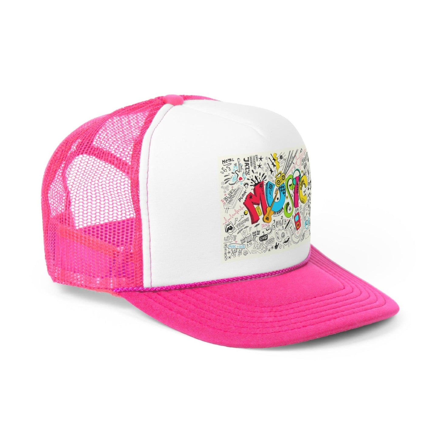 Music Graphic Trucker Caps - Lizard Vigilante