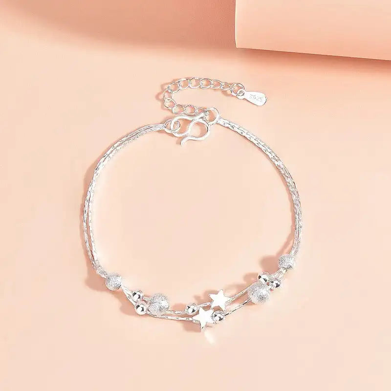 Design Double Circles Star Bracelet Female Fashion