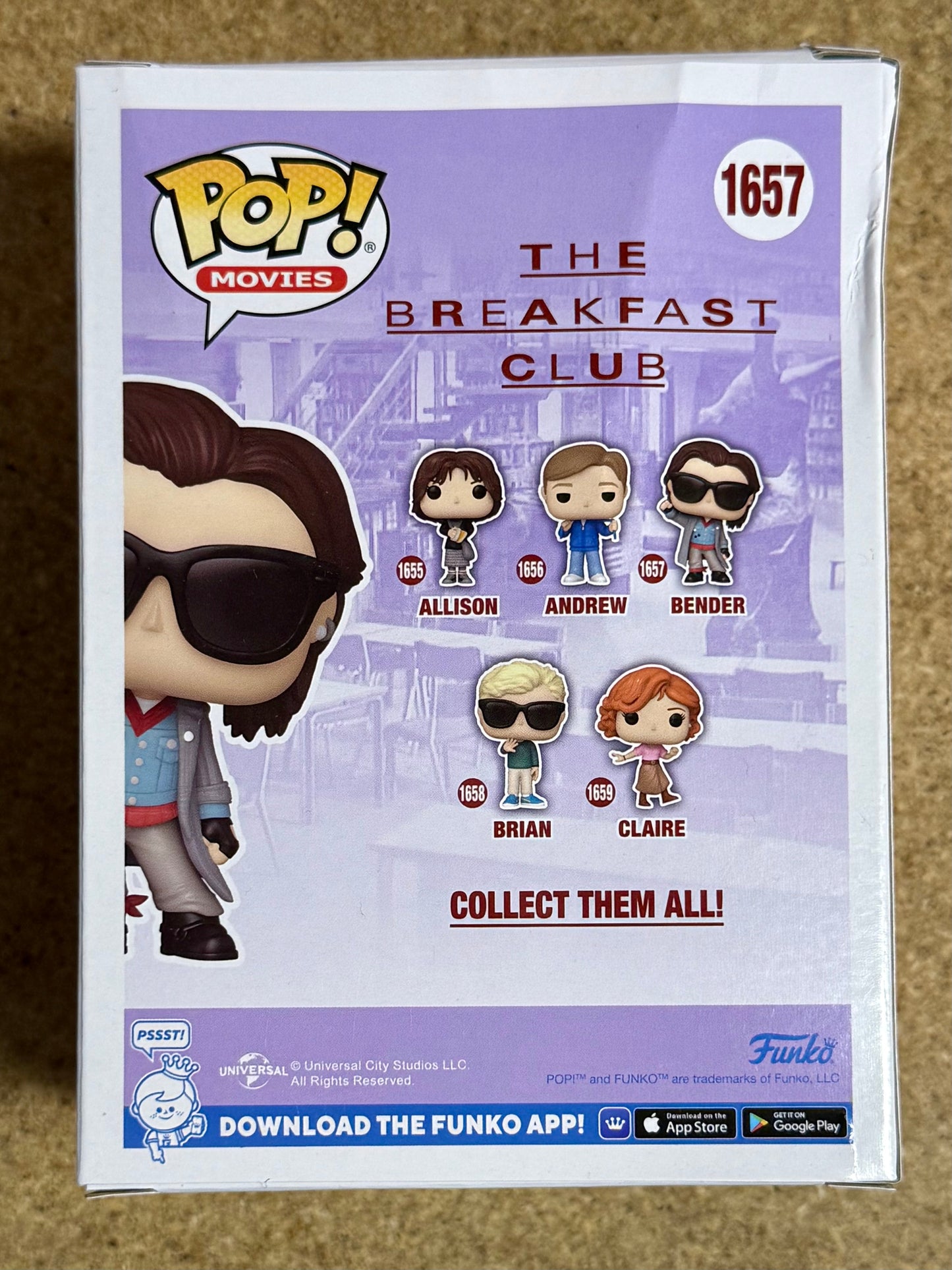 Funko Pop! Movies John Bender #1657 The Breakfast Club 2024 Judd Nelson