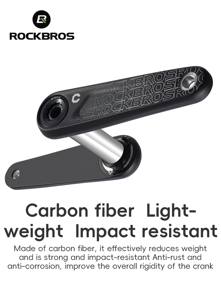 ROCKBROS Carbon Fiber Bike Crankset
