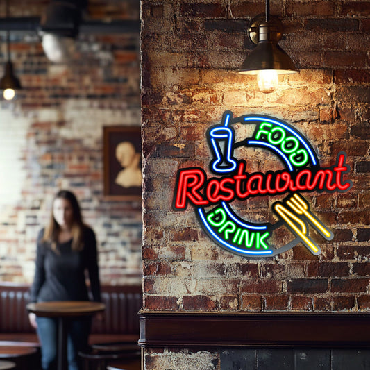 Restaurant Metal Neon Wall Art- LN0043