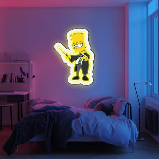 UV Printed Simpsons Neon Wall Art- LV0048