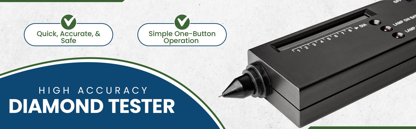 GTE Gold Silver Diamond Tester Selector Gemstone Jewelers Testing Kit Digital Electronic Tool