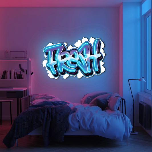 UV Printed Fresh Neon Wall Art- LV0011