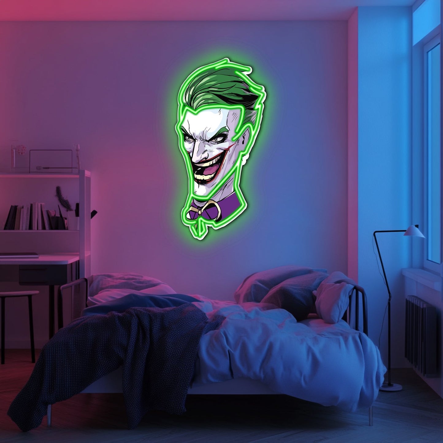 UV Printed Joker Neon Wall Art- LV0046