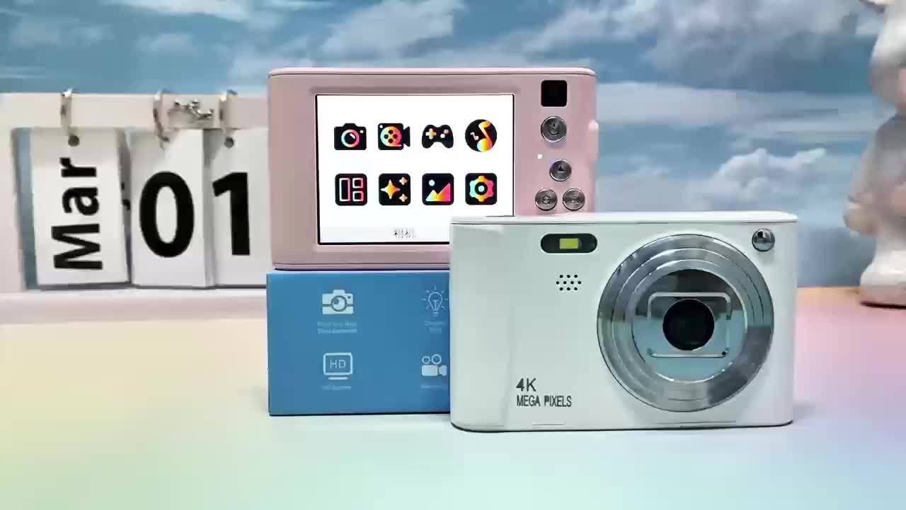 [1080P HD Digital Camera] 1080P HD Digital Camera for Vlogging | 2.4 Inch LCD Rechargeable Camera Photography Suitable for Beginners | Equipped with 32G TF Card Support Photos, Videos and Webcam Thanksgiving and New Year Gift