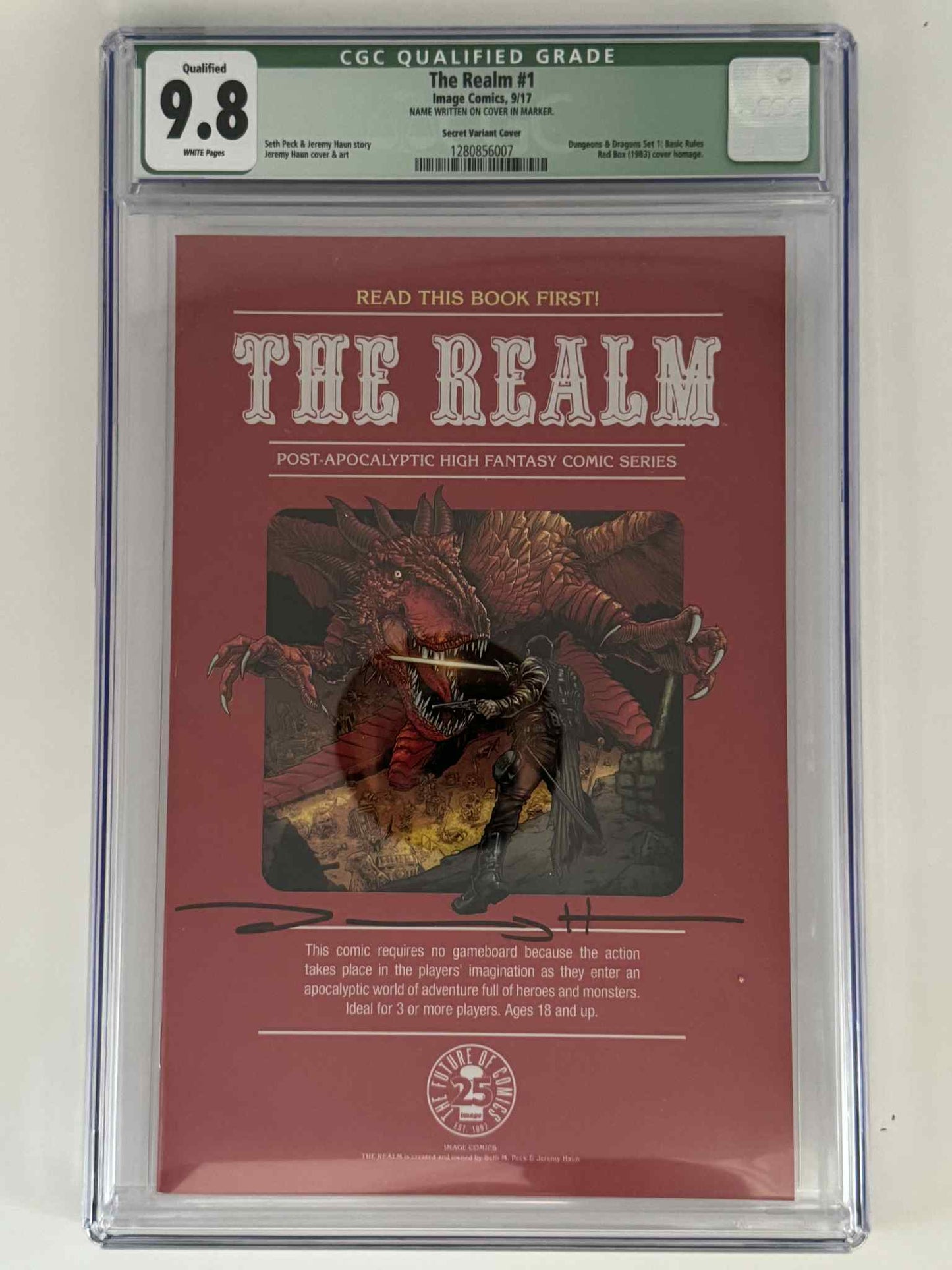 [Signed by Seth Peck] The Realm #1 CGC 9.8 Green Label Exclusive Secret Var