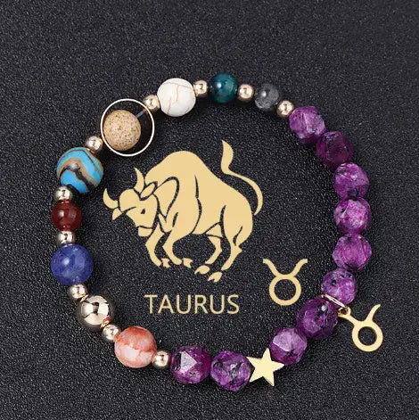 Natural Stone Hemp Stone Cut Surface Eight Planets Personalized Fashionable All-match