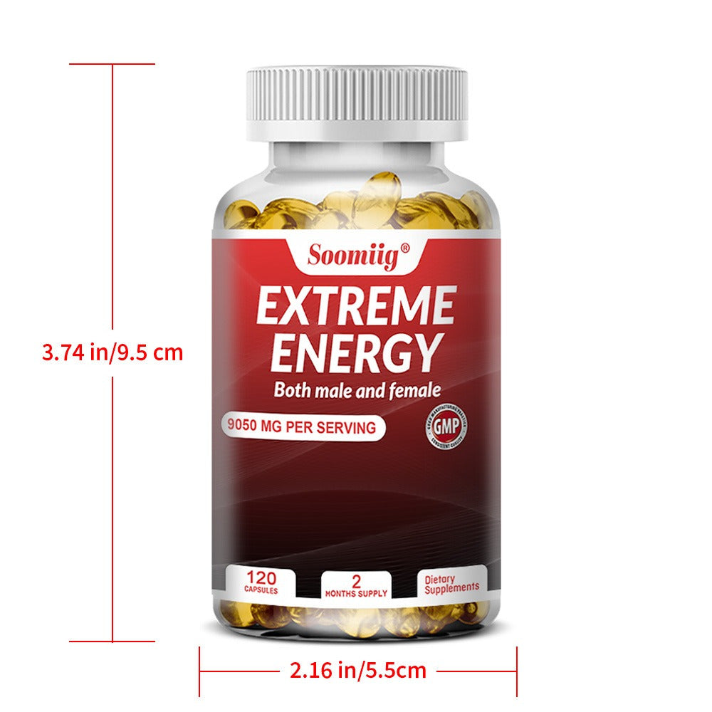 Premium Red Ginseng, Maca, and Saw Palmetto Softgels – 9050mg Daily Energy Support for Men and Women – 120 Softgels - Premium ginseng from Lizard Vigilante - Just $38.88! Shop now at Lizard Vigilante