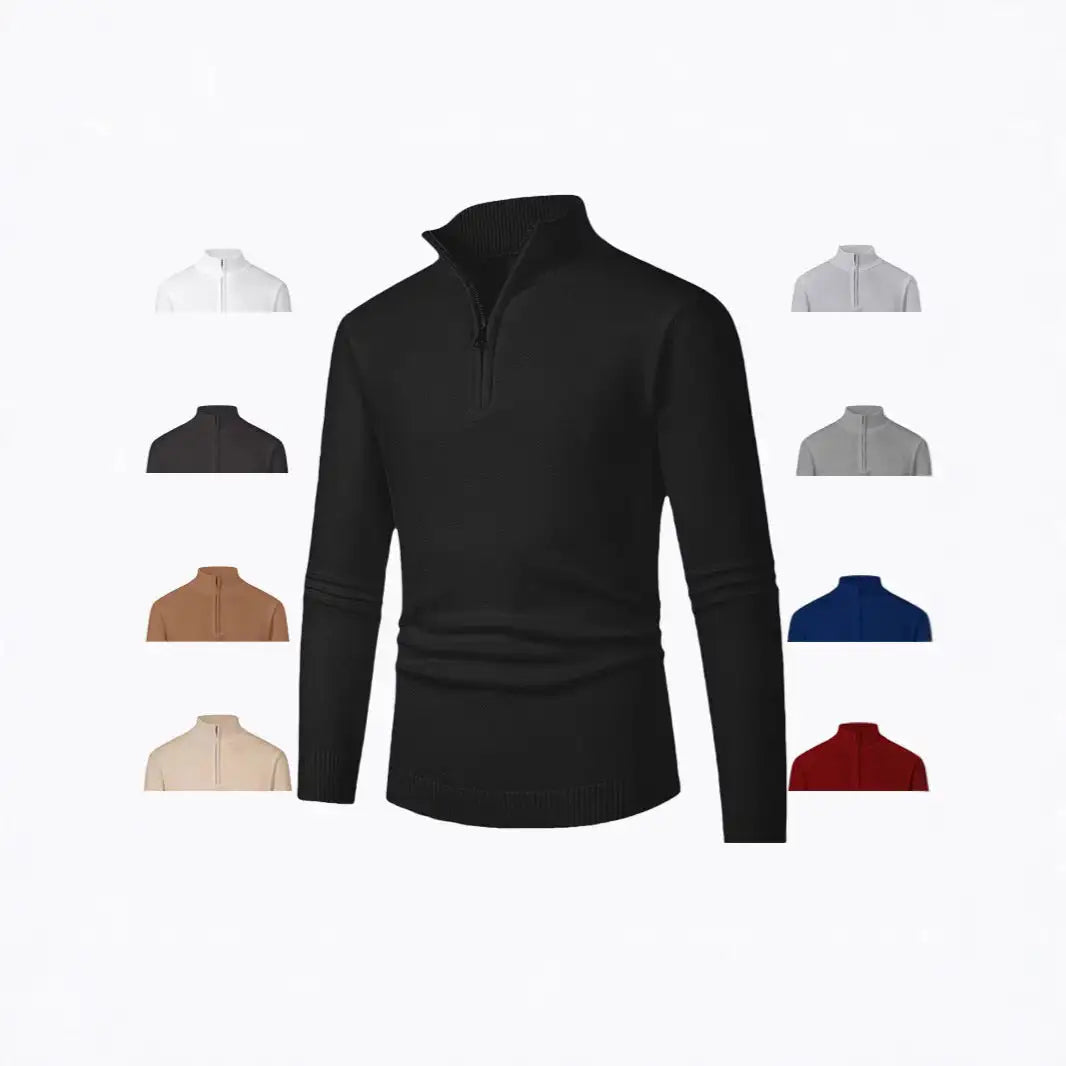 Fashion Trend Half Zipper Sweater