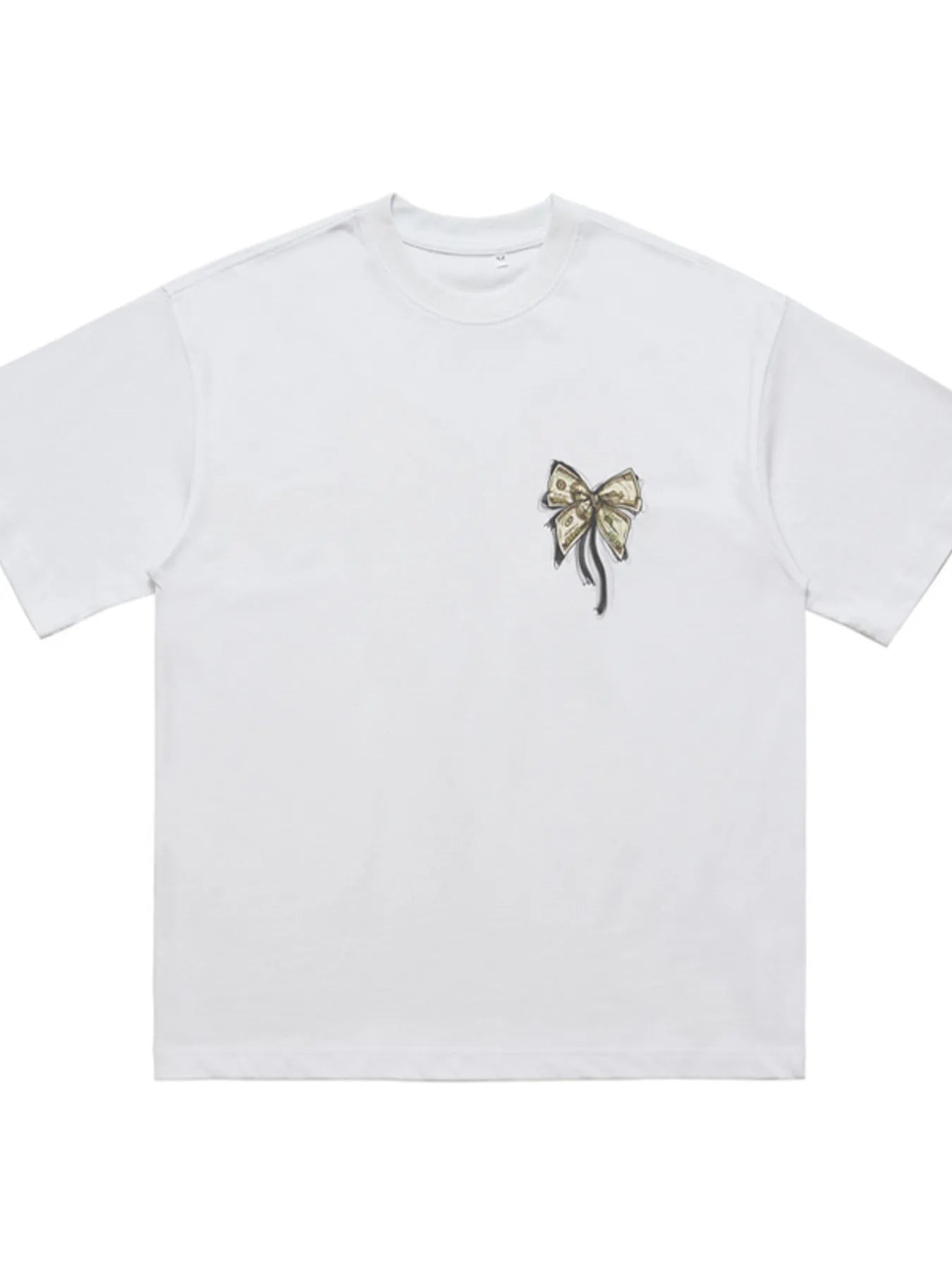 Men's Bow Graphic Oversized T-Shirt