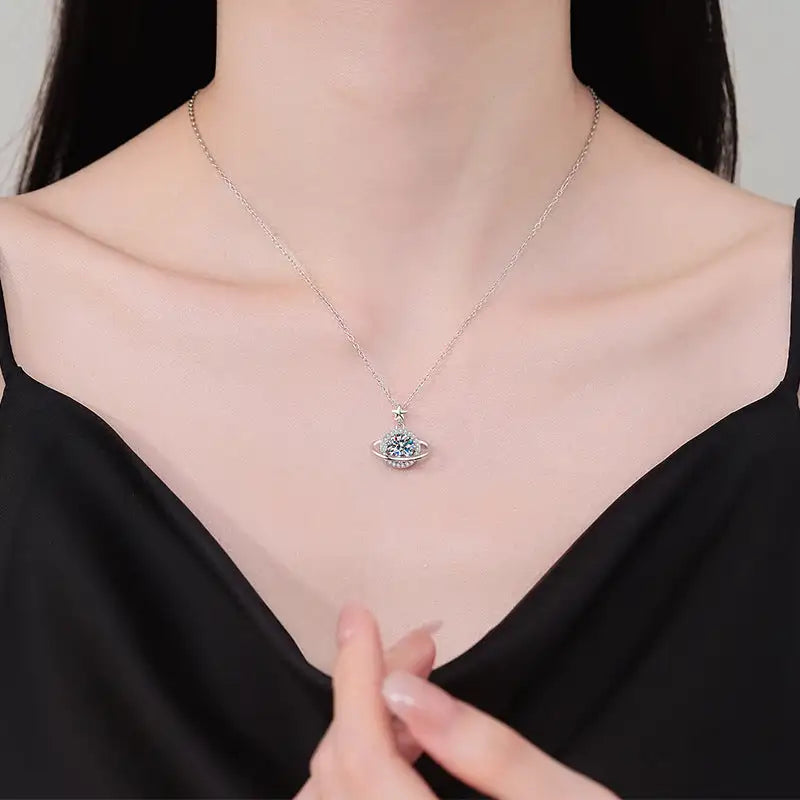 Planet Surround Necklace For Women XINGX Special-interest Design