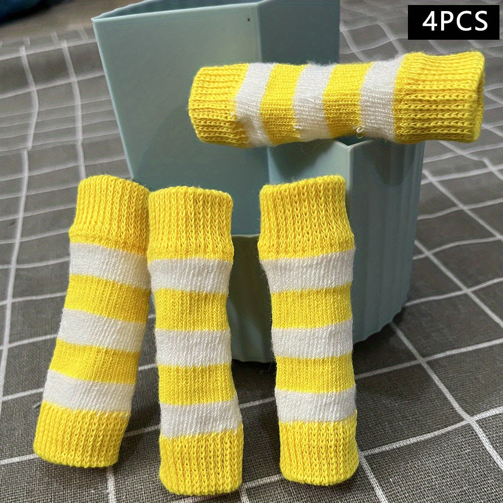 [2 Sets Elbow Support Guards] Pet Dog Elbow Guards, a Set of 2 Front Leg And 2 Hind Leg Protectors, Elbow Support Wraps, Leg Support Wraps, Breathable Elastic Knitted Protective Socks for Pets, 4pcs Pet Leg Socks.