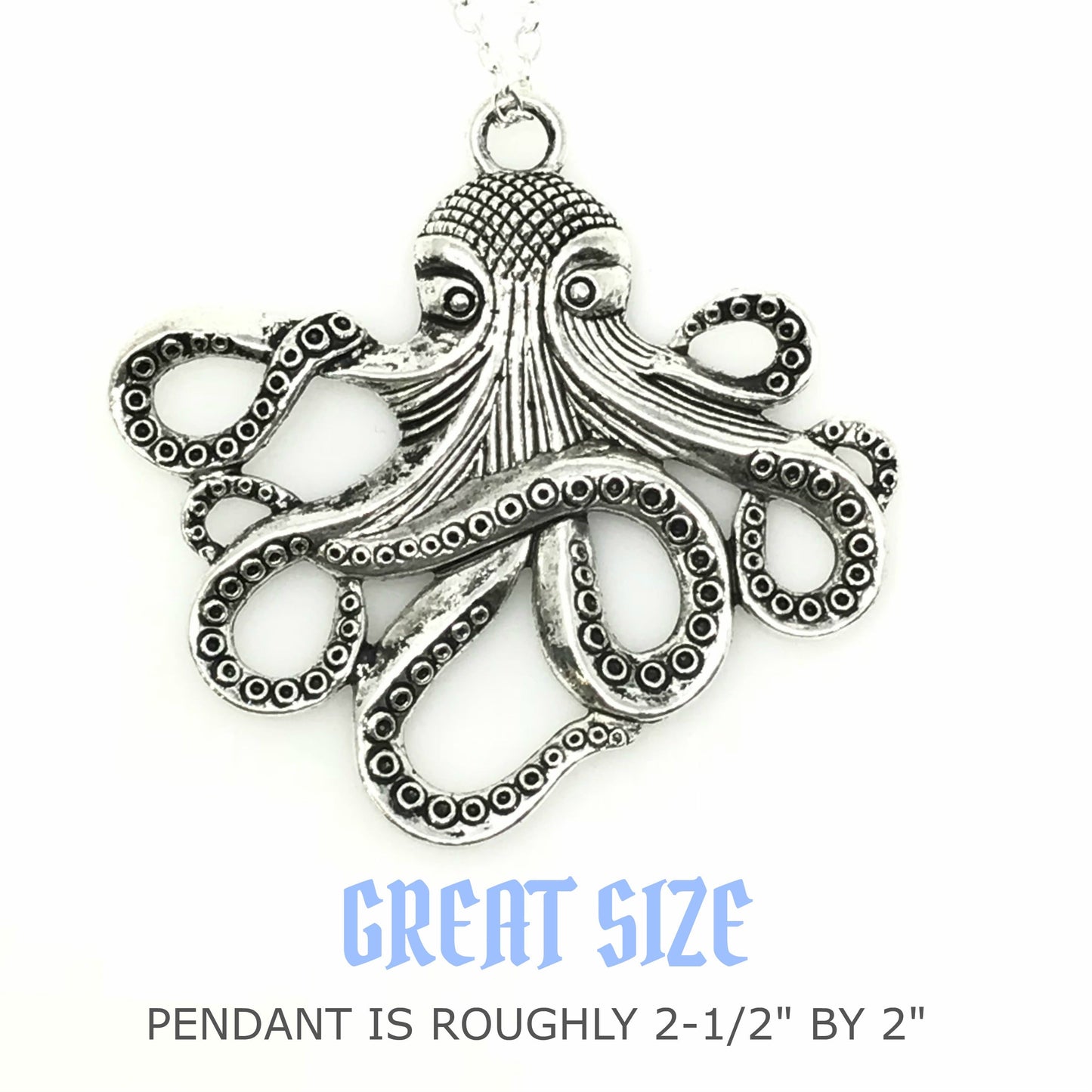Octopus pendant necklace