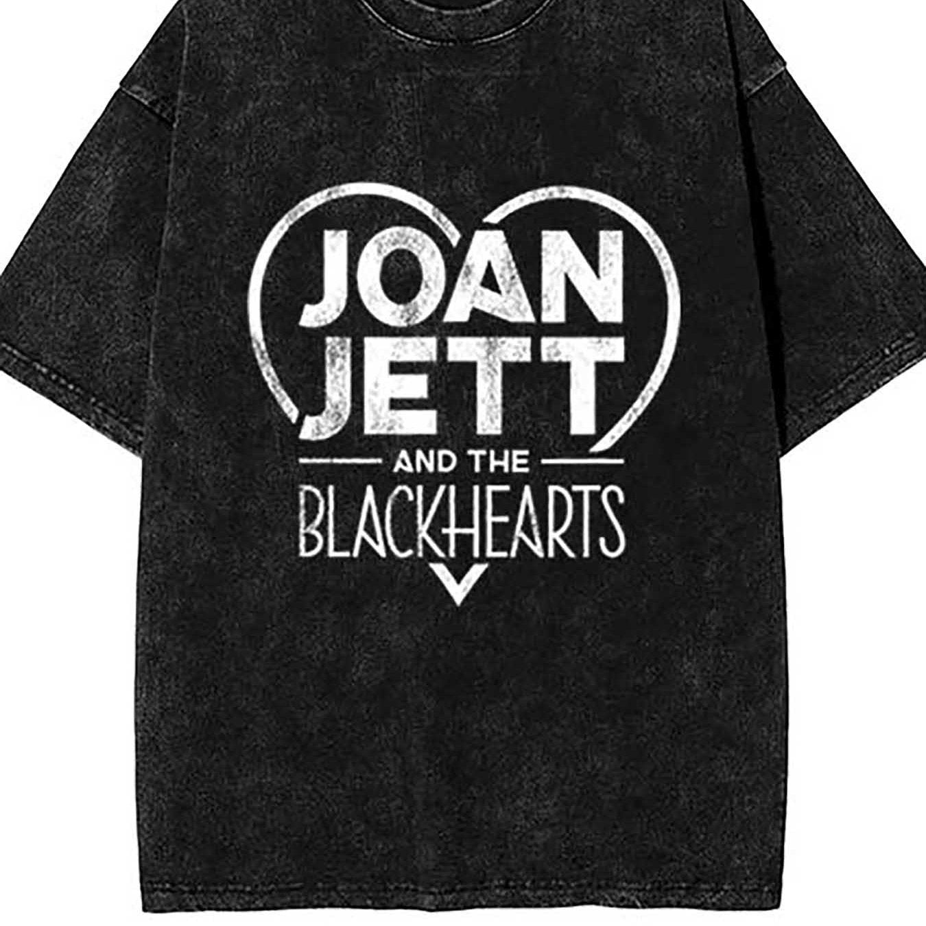 Joan Jett Vintage Distressed Spade Logo T-Shirt – Official Retro Design for Rock Fans - Premium t-shirt from Lizard Vigilante - Just $31.99! Shop now at Lizard Vigilante