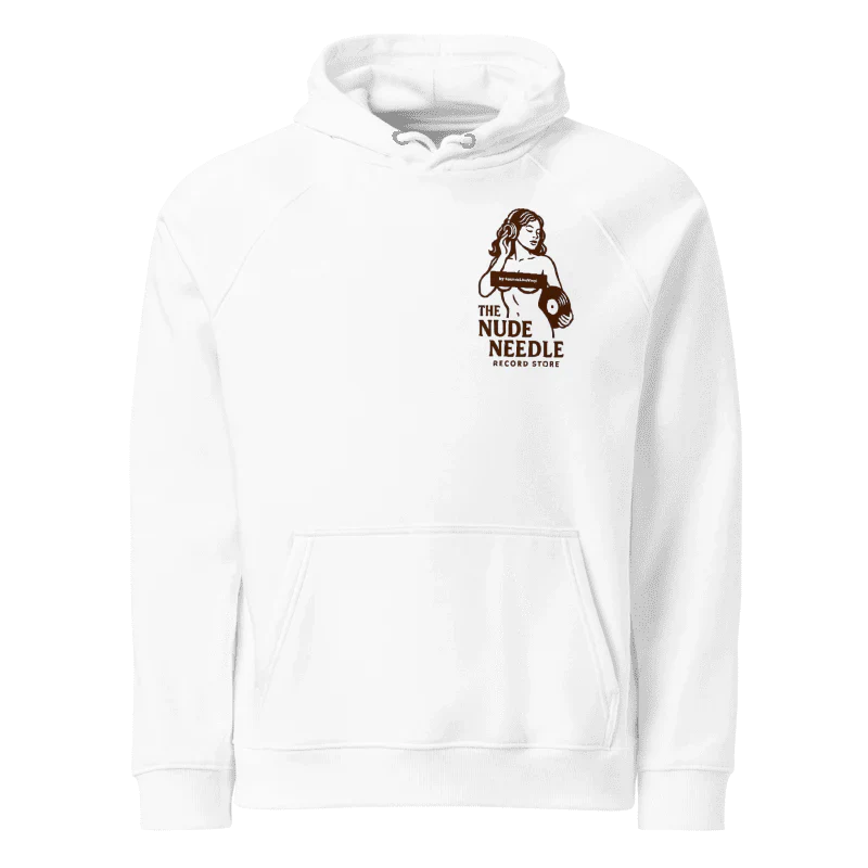 TheNudeNeedle Logo & Sexy Design White Hoodie (Unisex)