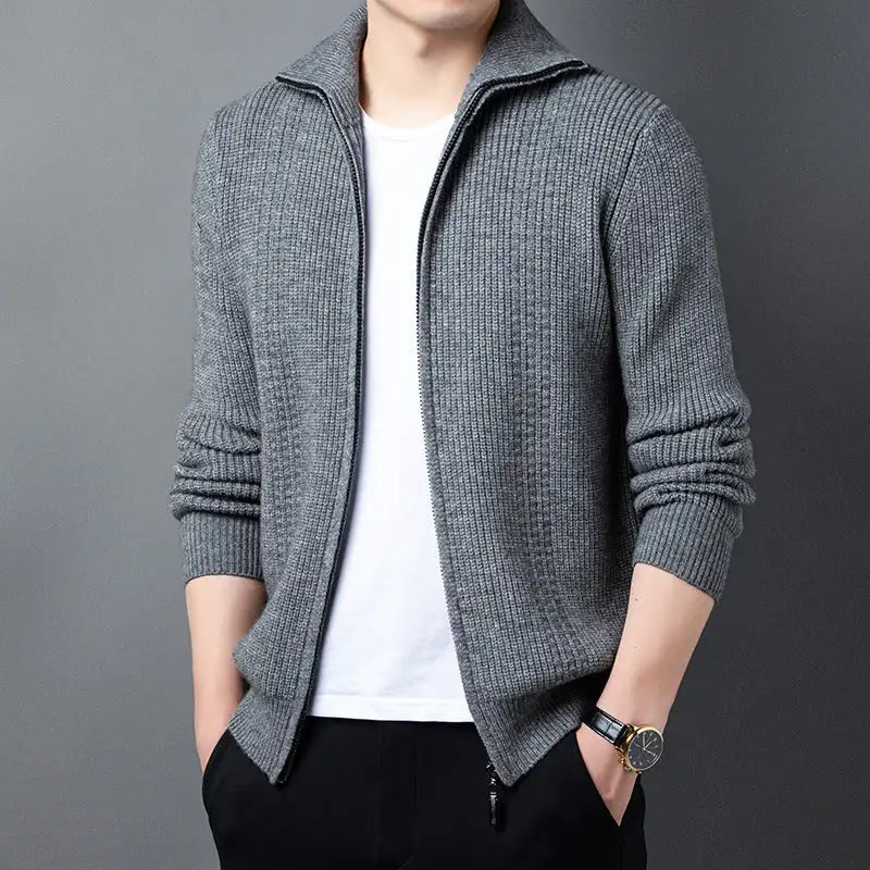 Spring And Autumn New Casual Men's Outerwear Sweater
