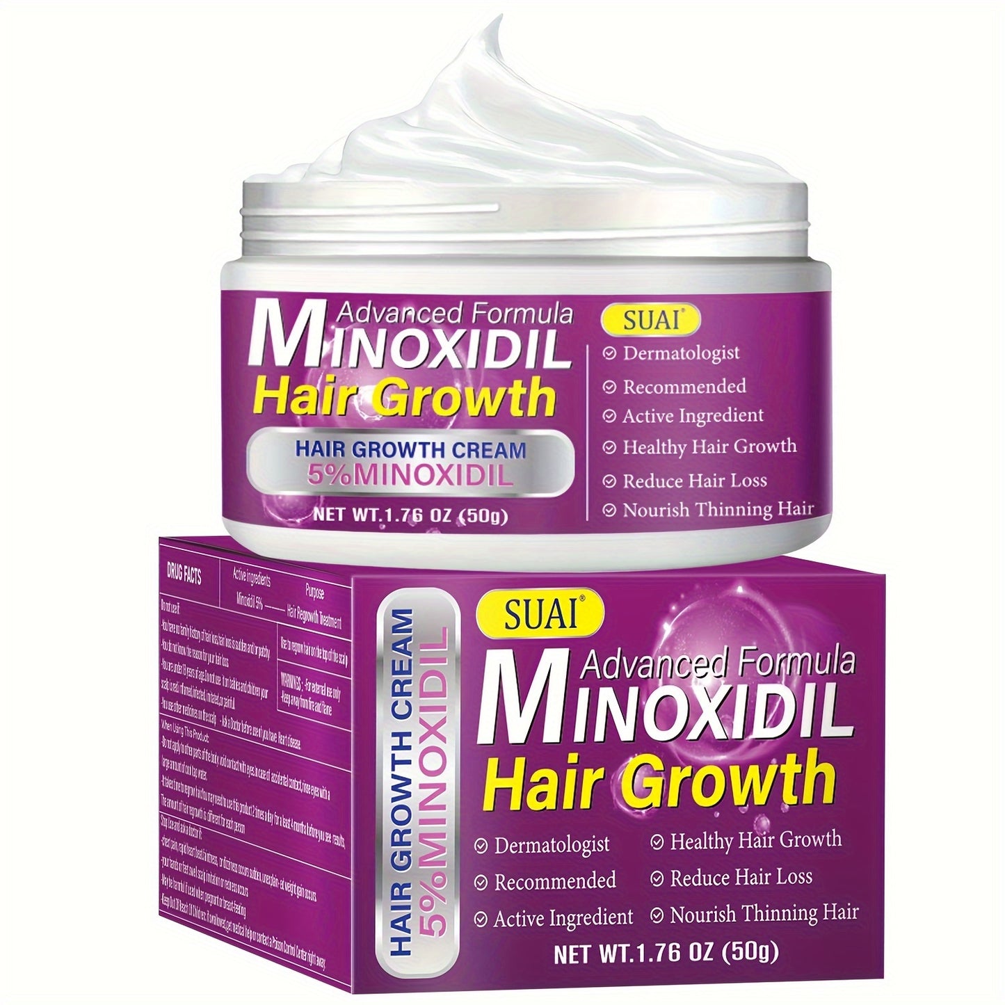 1.76oz Extra Strength Minoxidil Cream (5%) for Thicker, Stronger Hair - Unisex Hair Growth Solution - Premium Minoxidil Cream from Lizard Vigilante - Just $24.88! Shop now at Lizard Vigilante