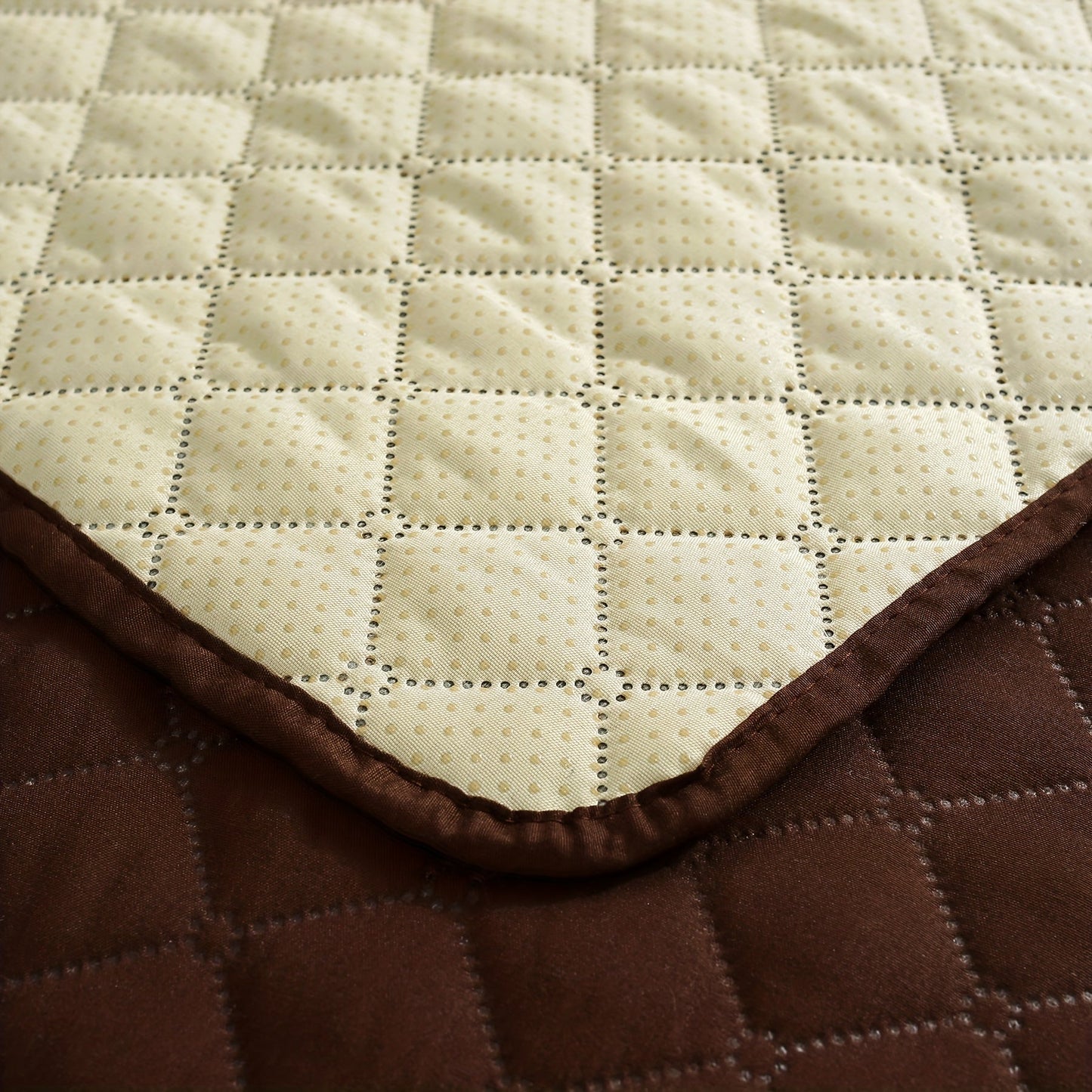 1pc Waterproof Solid Color Plaid Non-Slip Pet Sofa Cover, Machine Washable Blanket for All Season Protection, Suitable for Cats, Dogs, and Small Animals