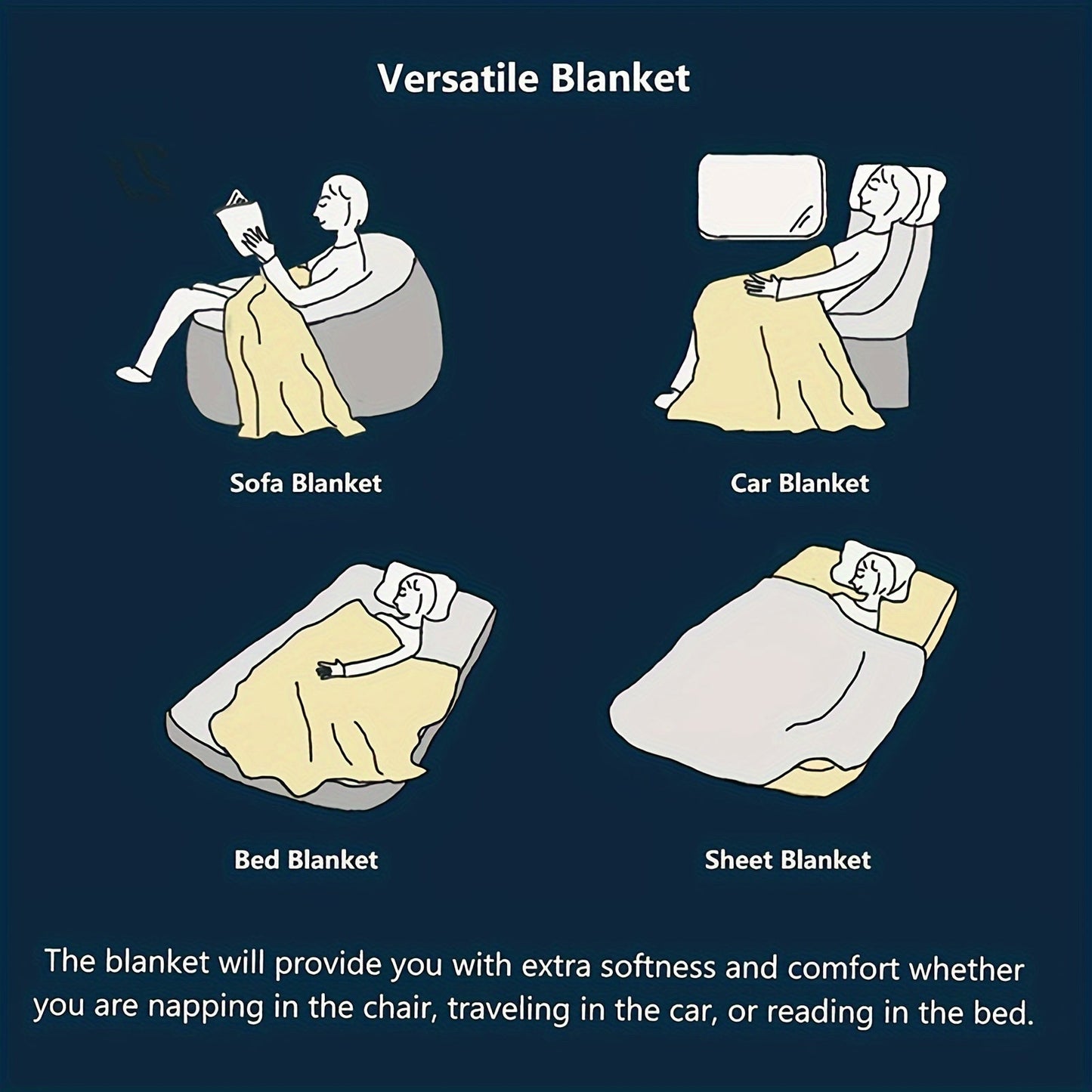 Soft Geometric Leaf All-Season Throw - Chic, Cozy & Versatile Blanket for Home and Travel, Lunch break, Easy Maintenance