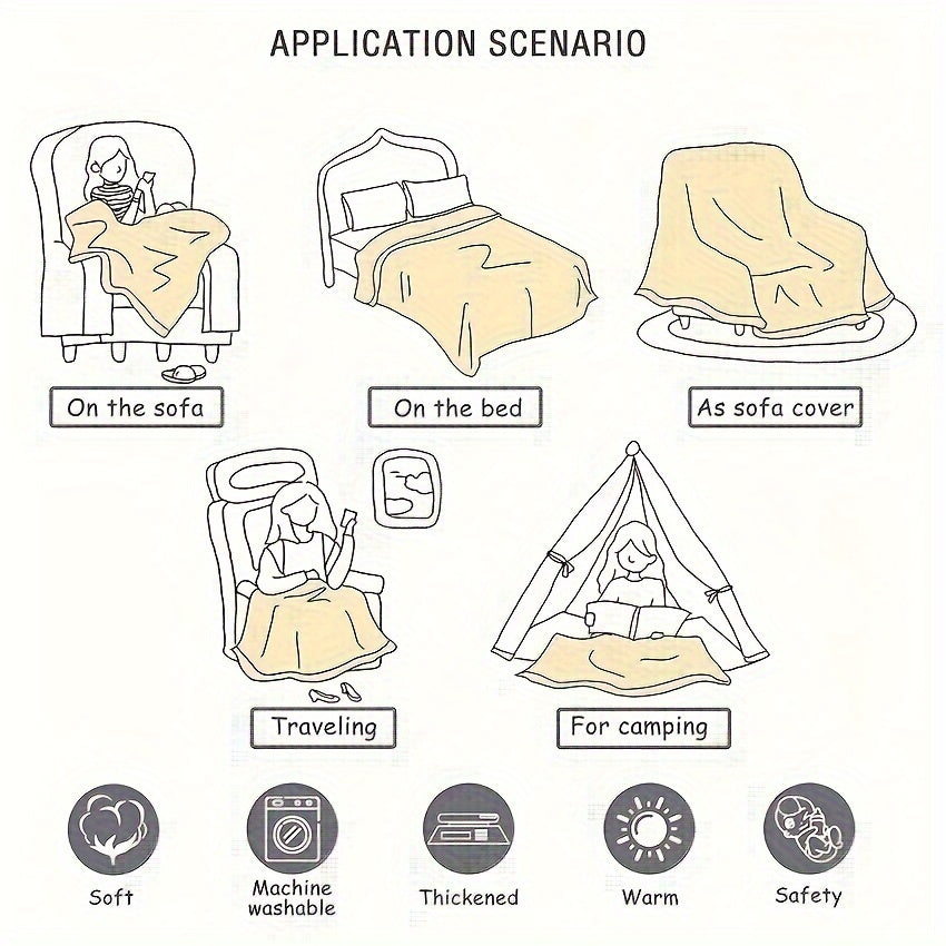 Soft & Cozy 1pc Flannel Throw Blanket - Warm Couch & Bed Accessory - Perfect Mom to Son Gift for Birthday, Graduation