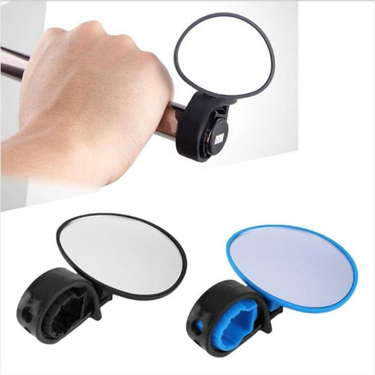 1PC Universal Round Bicycle Rearview Mirror Handlebar Rotate Wide-angle Mirror For Road Bike Cycling Accessories Adjustable Rearview Mirror Rotatable Rear-View Mirrors Handlebar Mounted Glass Mirror Universal Rearview Mirror For Mountain Bike