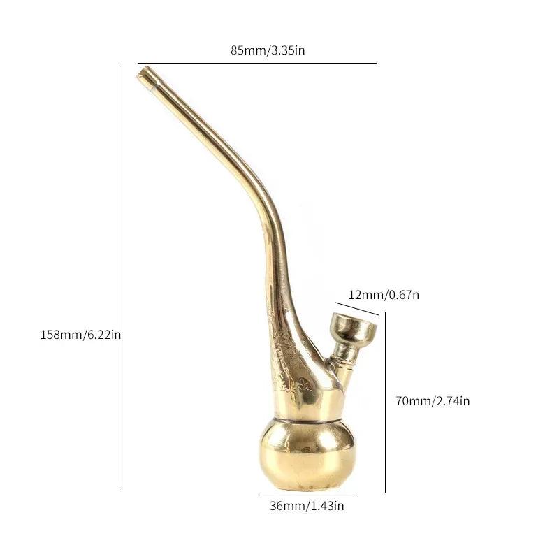 1Pcs Held 2-purpose Mini Hookah Brass Portable Tobacco Shisha Water Pipes for Smoking Cigarette Accessories - Premium  from Lizard Vigilante - Just $16.99! Shop now at Lizard Vigilante