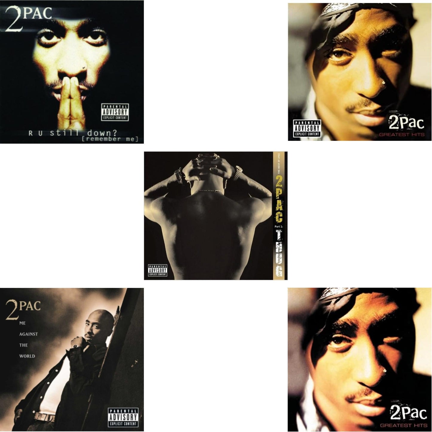 R U Still Down & Me Against World & Best Of 2Pac Part 1: Thug & Greatest Hits & Greatest Hits
