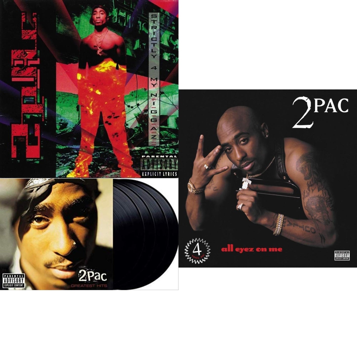 All Eyez On Me (4LP) & Strictly 4 My N.I.G.G.A.Z. (2 LP) & Greatest Hits