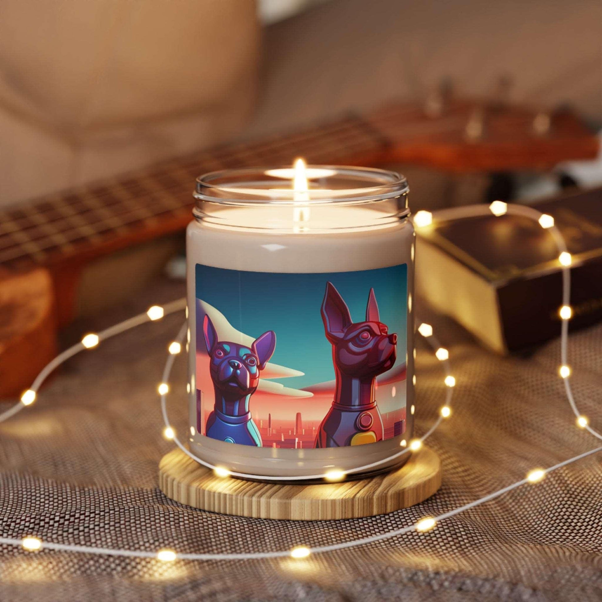 2 Space Dogs Scented Soy Candle, 9oz - Premium Home Decor from Printify - Just $27.99! Shop now at Lizard Vigilante