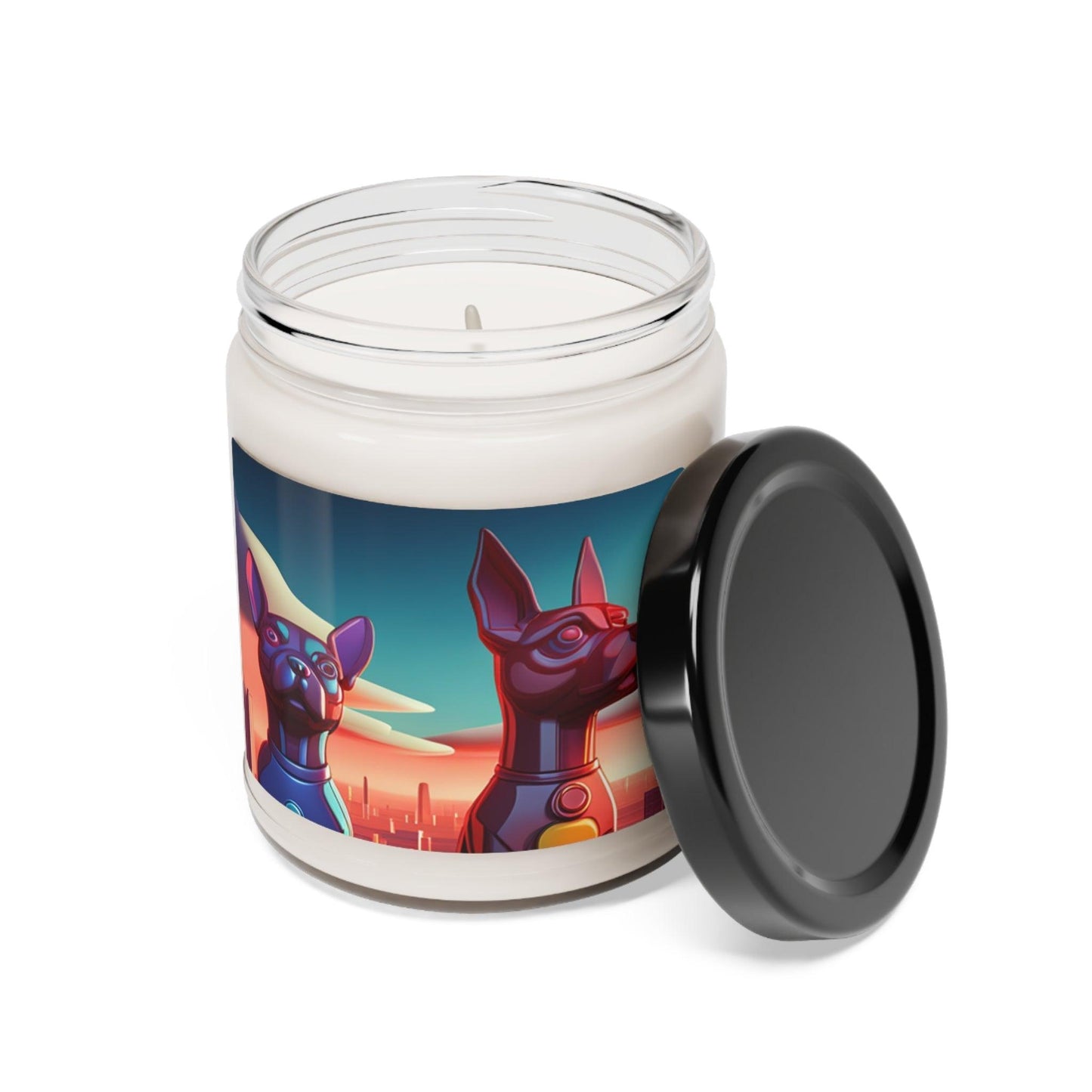 2 Space Dogs Scented Soy Candle, 9oz - Premium Home Decor from Printify - Just $27.99! Shop now at Lizard Vigilante