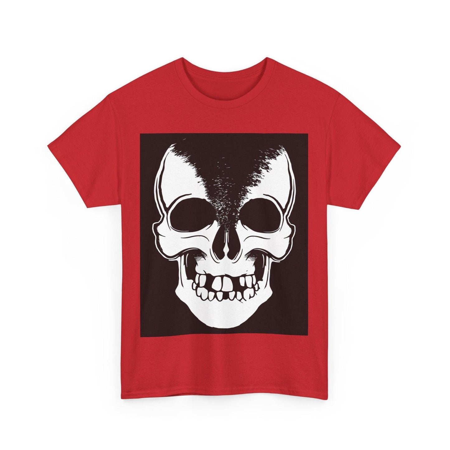 Split Skull Unisex Heavy Cotton Tee - Lizard Vigilante