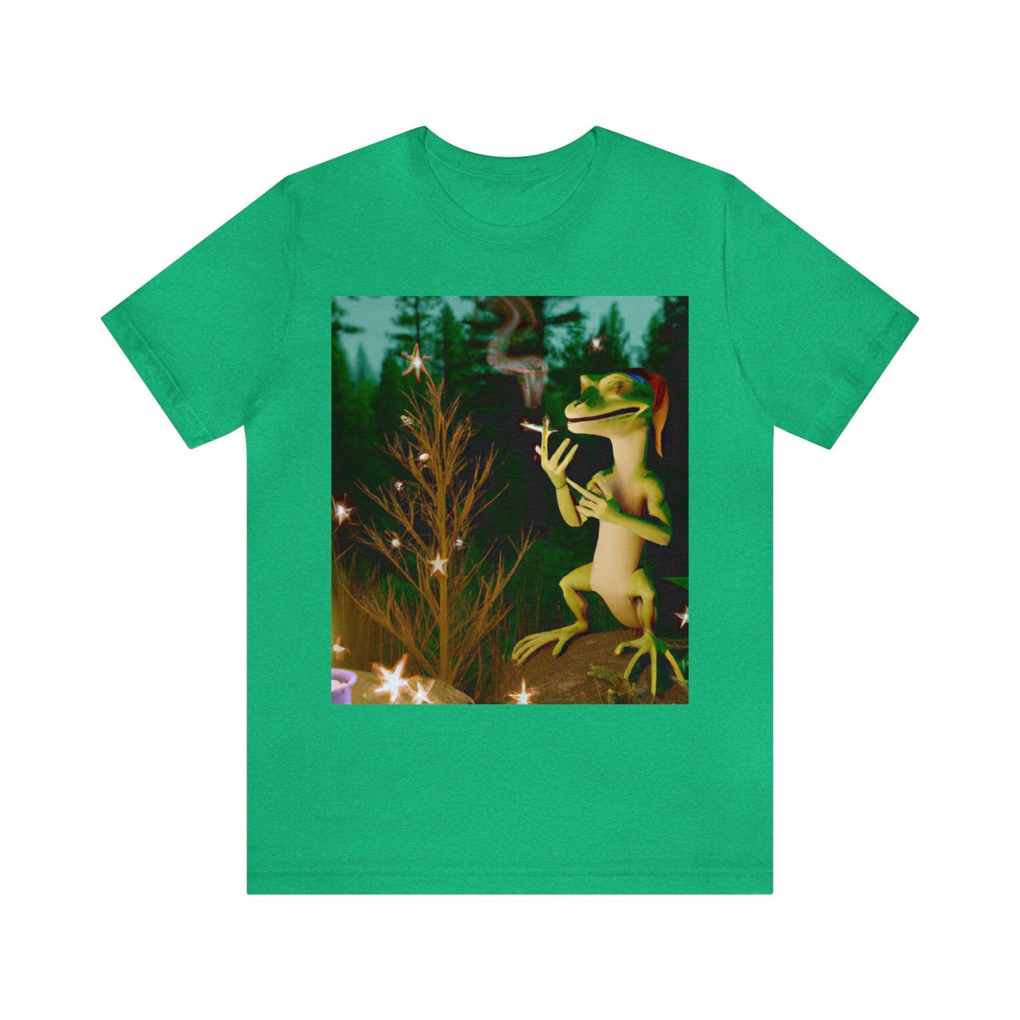 Santa Lizard Vigilante Tokes by the Xmas Tree Unisex Jersey Short Sleeve Tee - Lizard Vigilante