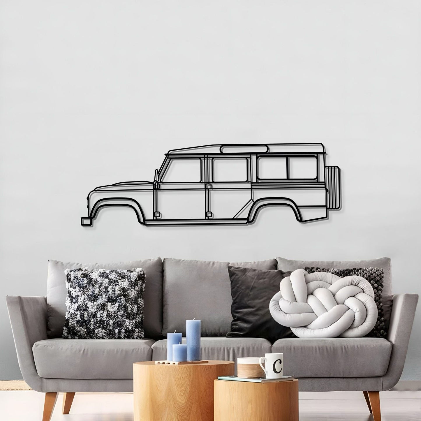 2016 Defender 110 Metal Car Wall Art - MT0561