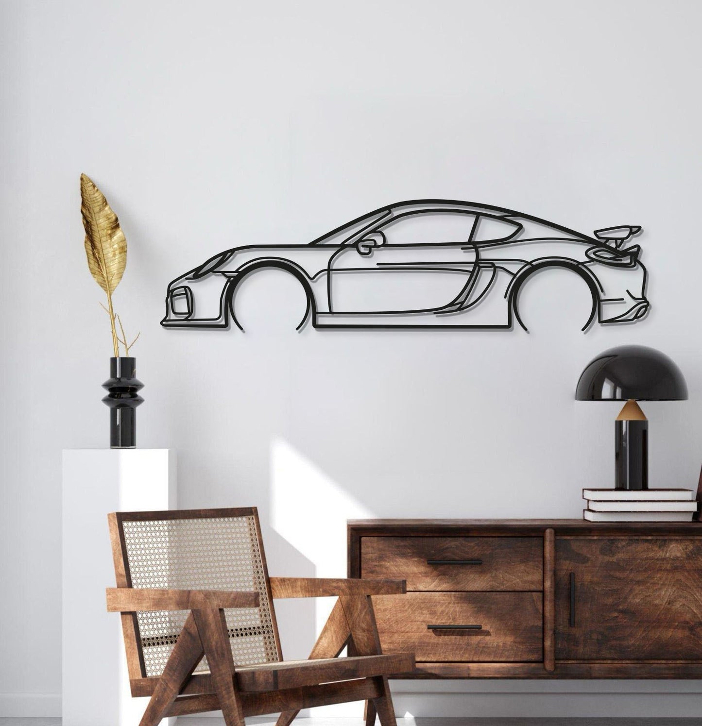 2016 Cayman GT4 981 Metal Car Wall Art - MT0897