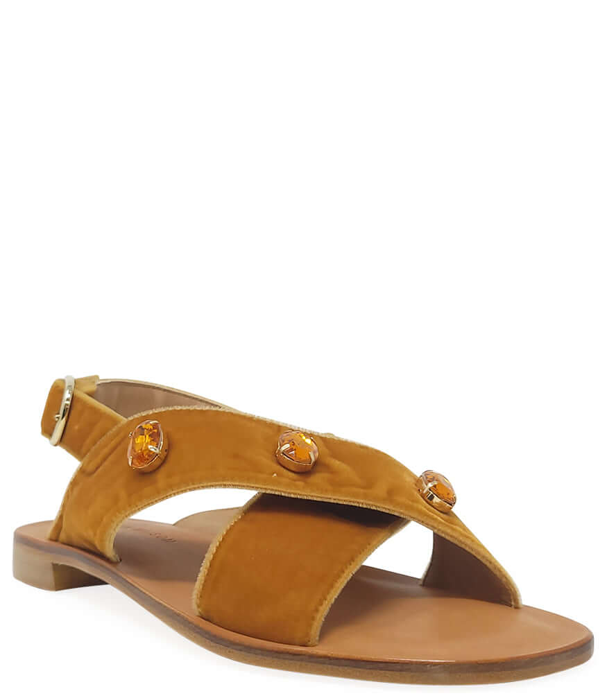 Copper Jeweled Criss Cross