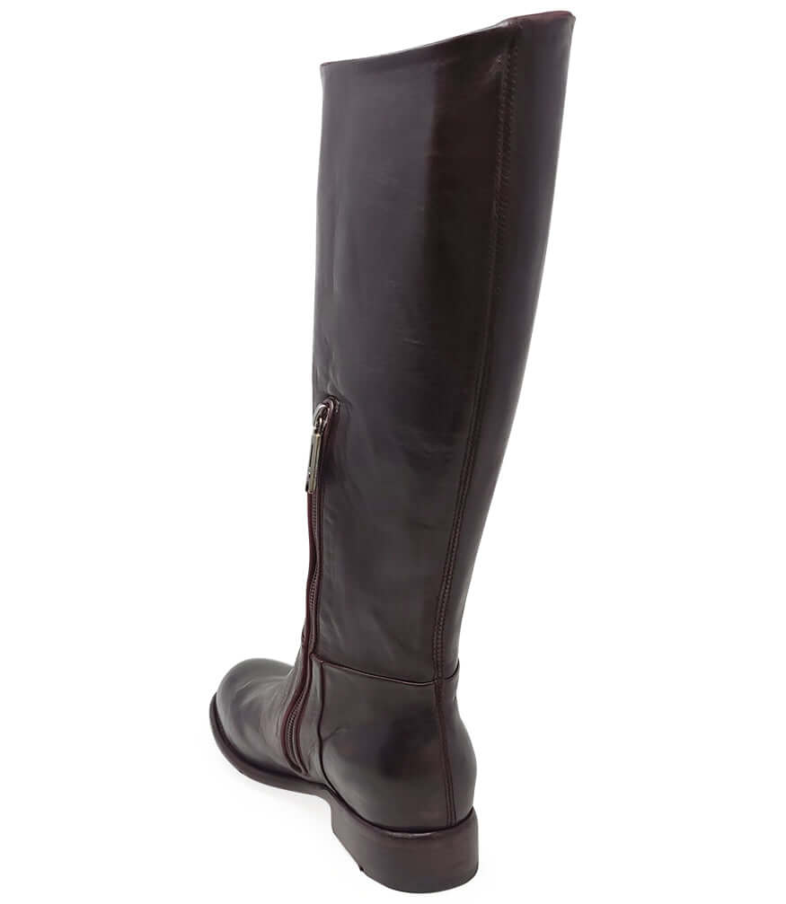 Mid Brown Flat Knee High Boot