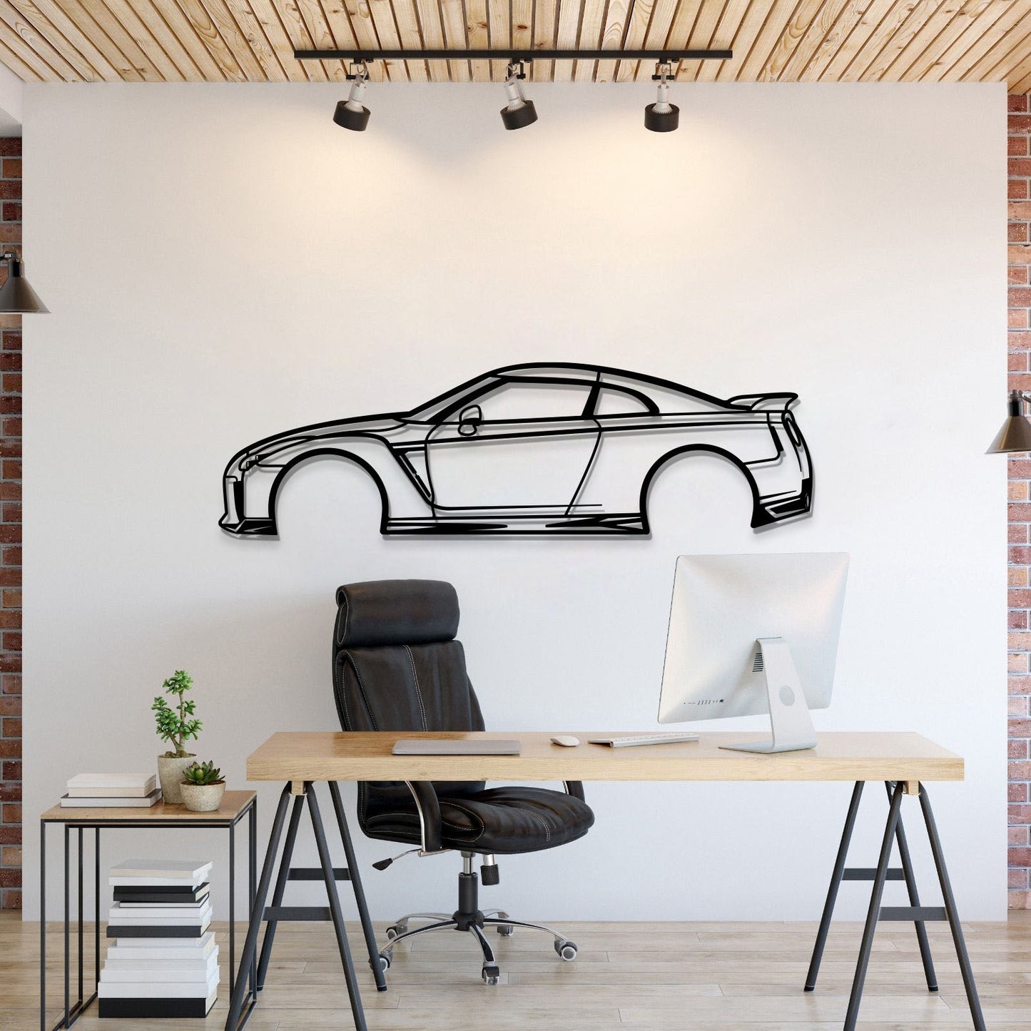 GT-R R35 Metal Car Wall Art - MT1064