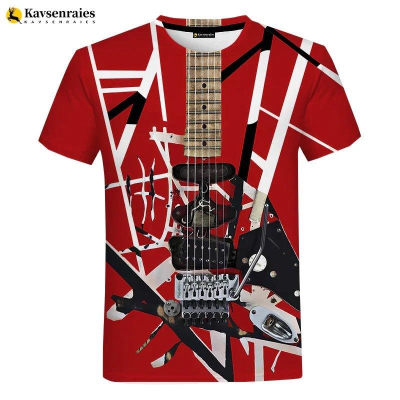 2024 EVH New Rock Music Guitar 3D T-Shirt – Van Halen Streetwear for Men & Women - Premium  from Lizard Vigilante - Just $18.88! Shop now at Lizard Vigilante